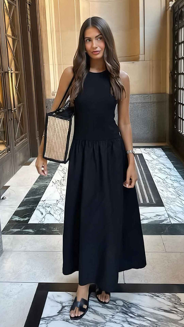 Vestido Alvorada Midi Alvorada em Malha com Caimento Fluido