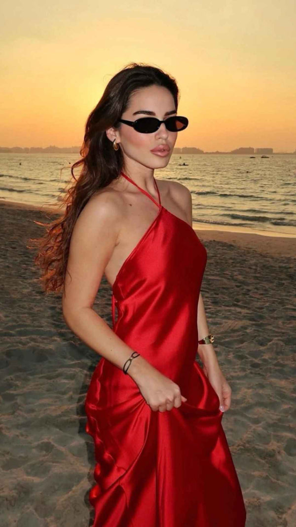 Vestido Encanto Escarlate (Longo Acetinado)