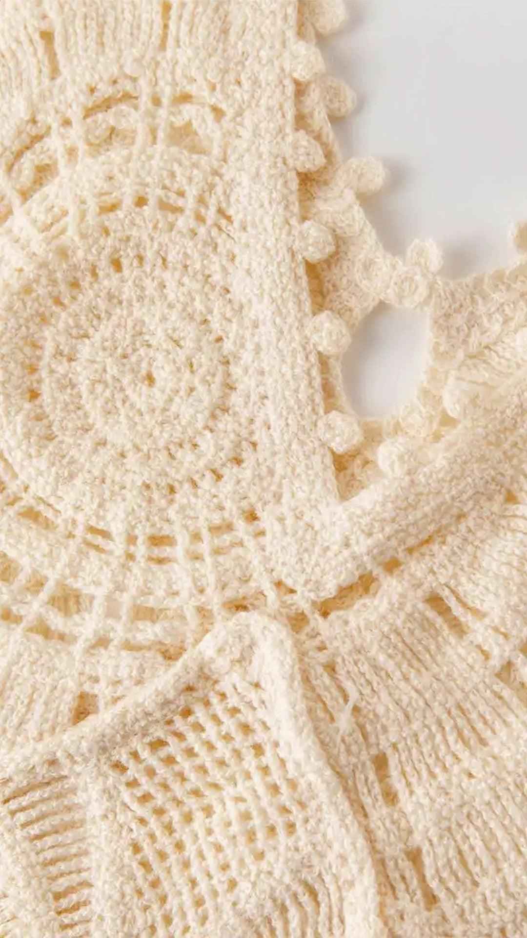 Vestido Longo de Crochê Mar e Sal